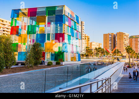 Il Centro Pompidou Málaga è un ramo del Centro Nazionale di Arte e cultura Georges Pompidou di Francia Foto Stock