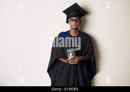 Indiano maschio adolescente education fund concetto foto Foto Stock