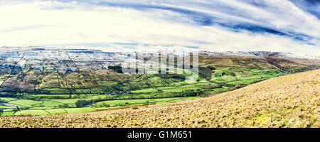 In Satron Swaledale panorama Foto Stock