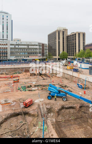 BBC Cymru/Wales sedi centrali in costruzione PHILLIP ROBERTS Foto Stock