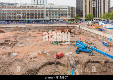 BBC Cymru/Wales sedi centrali in costruzione PHILLIP ROBERTS Foto Stock