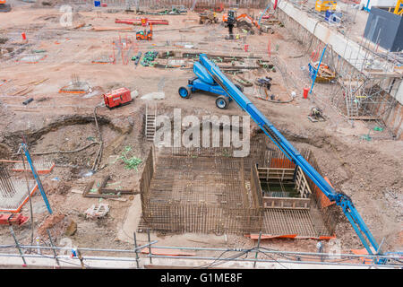 BBC Cymru/Wales sedi centrali in costruzione PHILLIP ROBERTS Foto Stock