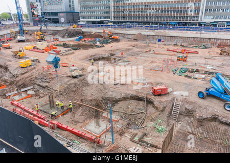 BBC Cymru/Wales sedi centrali in costruzione PHILLIP ROBERTS Foto Stock