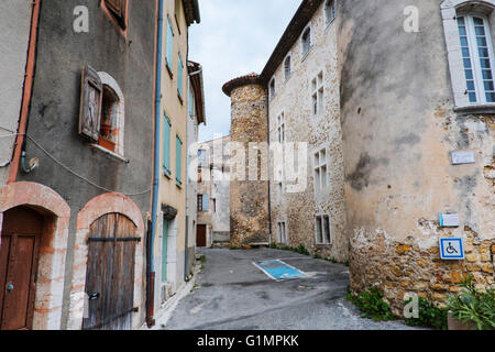 La Palud sur Verdon villaggio nella gola del Verdon, Verdon Canyon , Alpes-de-Haute-Provence, Francia Foto Stock