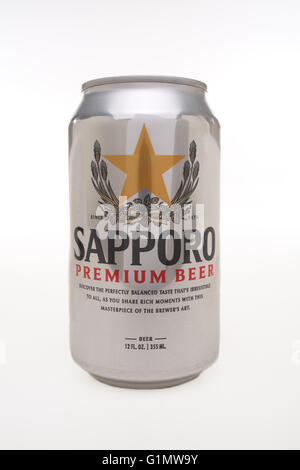 Birra Sapporo possono Foto Stock