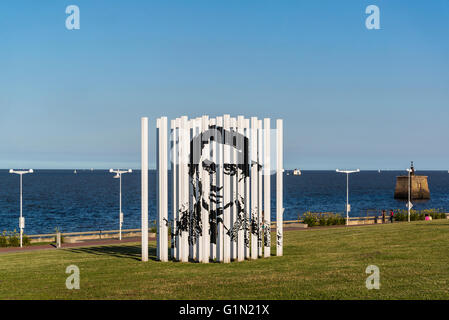 Nicolás Guagnini '30.000' scultura, Parque de la Memoria, Parco della Rimembranza, Buenos Aires, Argentina Foto Stock