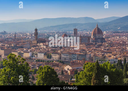 Firenze, Provincia di Firenze, Toscana, Italia. Vista complessiva del centro città Foto Stock
