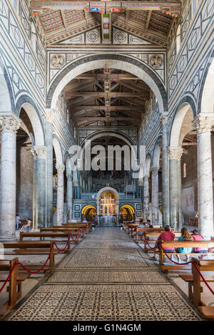 Firenze, Provincia di Firenze, Toscana, Italia. San Miniato al Monte. Interno. Foto Stock