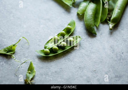 Piselli a schiocco dello zucchero Foto Stock