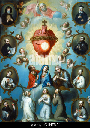 Juan Patricio Morlete Ruiz - Il Cuore di Gesù - Museo Nacional de Arte de Mexico Foto Stock