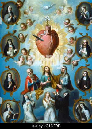 Juan Patricio Morlete Ruiz - Il Cuore di Maria - Museo Nacional de Arte de Mexico Foto Stock