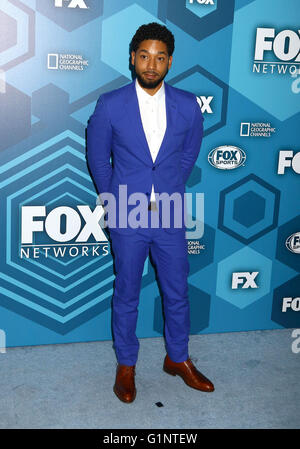 New York, Stati Uniti d'America. 16 Maggio, 2016. Attore JUSSIE SMOLLETT assiste 2016 Fox iniziali di presentazione tenutasi al Wollman Rink di Central Park. Credito: Nancy Kaszerman/ZUMA filo/Alamy Live News Foto Stock