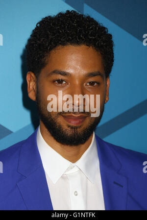 New York, Stati Uniti d'America. 16 Maggio, 2016. Attore JUSSIE SMOLLETT assiste 2016 Fox iniziali di presentazione tenutasi al Wollman Rink di Central Park. Credito: Nancy Kaszerman/ZUMA filo/Alamy Live News Foto Stock