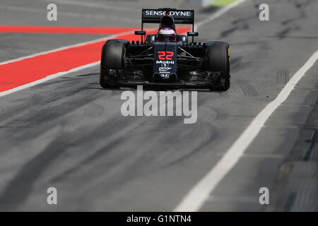 Circuito de Catalunya di Barcellona, Spagna. Il 17 maggio 2016. Prove per la stagione per tutte le squadre. McLaren Honda MP4-31 ; Jenson Button Credito: Azione Sport Plus/Alamy Live News Foto Stock