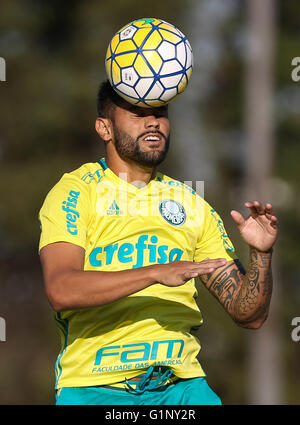 SAO PAULO, Brasile - 05/17/2016: formazione di alberi - il giocatore Luan, da SE Palmeiras, durante il corso di formazione, l'Accademia del calcio in Barra Funda. (Foto: Cesar Greco / FotoArena) Foto Stock