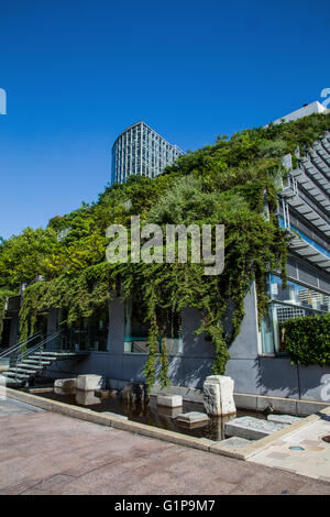 ACROS sta per un crocevia asiatici sul mare - Acros di Fukuoka Prefectural Hall è un centro per lo scambio culturale. Foto Stock