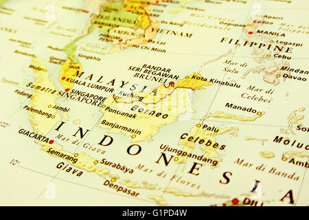 Malaysia: vista geografica Foto Stock