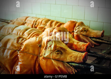 Il cibo italiano - Lazio - Ariccia la carne di maiale Foto Stock