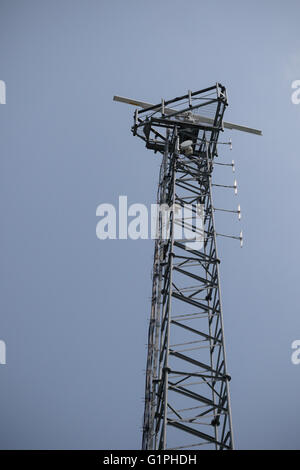 Southampton, Regno Unito - 14 maggio 2016. La torre del radar alla fine della città Quay in Southampton. Foto Stock