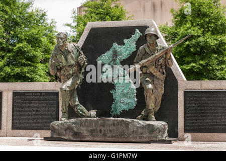 Guerra coreana statua presso il Plaza legislativa, Nashville, Tennessee Foto Stock