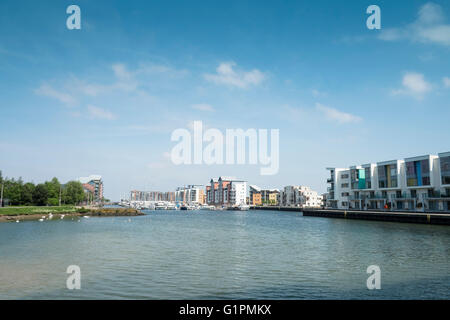 Portishead Marina Somerset Inghilterra Foto Stock