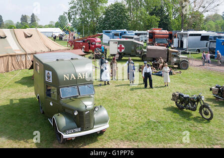 NAAFI la II Guerra Mondiale il display al Royal Windsor Horse Show, Home Park, Windsor, Berkshire, Inghilterra, Regno Unito Foto Stock