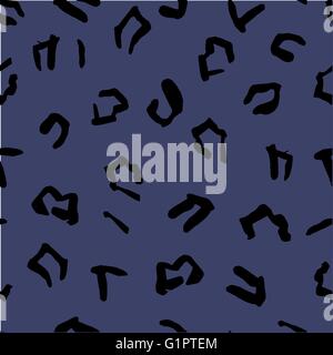 Modello senza giunture di jaguar spot. Texture naturali.Seamless modello animale per il design tessile Illustrazione Vettoriale