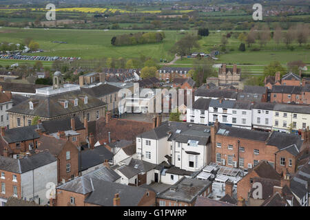 Vista di Warwick, England, Regno Unito Foto Stock