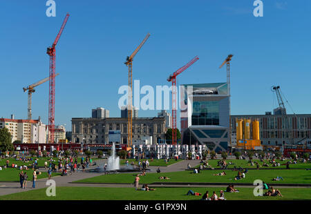 Baustelle, Stadtschloss, Schlossplatz Berlino, Deutschland Foto Stock