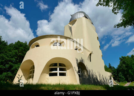 Torre Einstein, Einsteinturm, Telegrafenberg, Potsdam, Brandeburgo, Germania Foto Stock