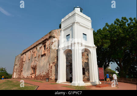 La chiesa di St Paul, Melaka, Malaysia Foto Stock