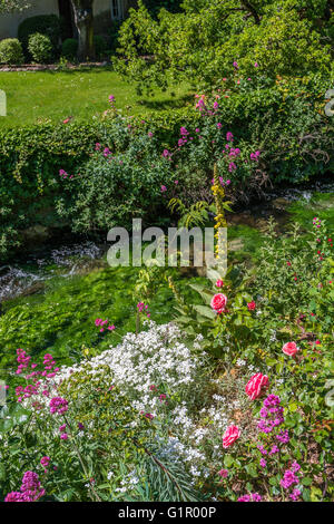 Fontaine de Vaucluse Provence Francia 84 Foto Stock