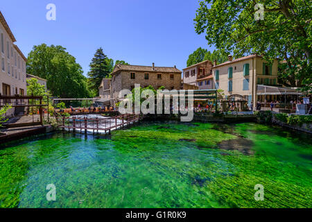 Fontaine de Vaucluse Provence Francia 84 Foto Stock