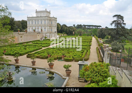 Panorama di Villa Pamphili in Roma, Italia Foto Stock