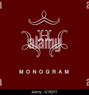 Set di monogramma modello di logo Illustrazione Vettoriale