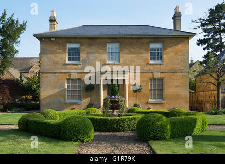 Cotswold stone house, Broadway, Cotswolds, Worcestershire, Inghilterra Foto Stock