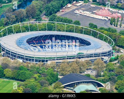 Stadio di Calcio Hannover, HDI Arena, utilizzata dal club Hannover 96, Hannover, Germania Foto Stock