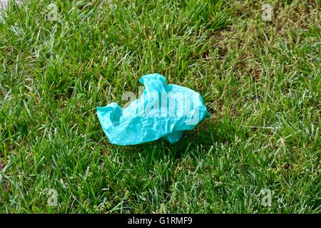Il cestino sul terreno Foto Stock