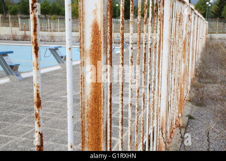 Atene, abbandonato il villaggio Olimpico Foto Stock