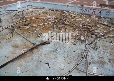 Atene, abbandonato il villaggio Olimpico Foto Stock