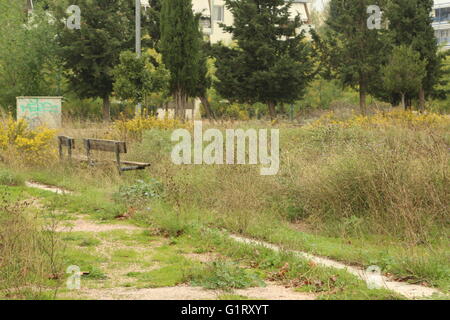 Atene, abbandonato il villaggio Olimpico Foto Stock