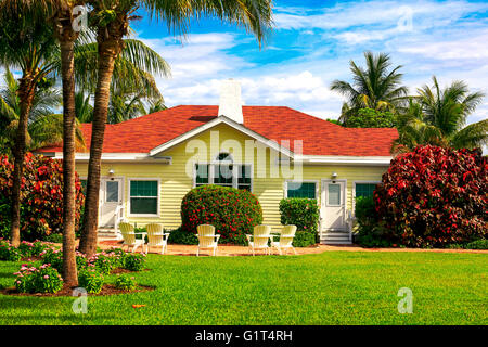 Chalet appartamenti presso il Gasparilla Inn & Club, Boca Grande, il Gasparilla Island, Florida Foto Stock