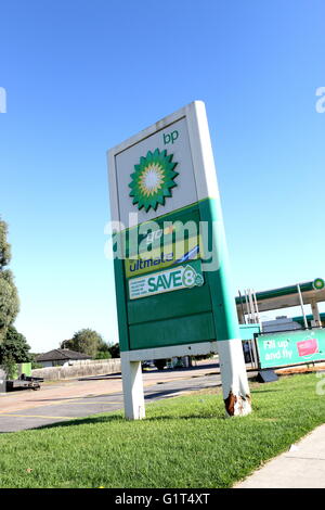 BP - British Petroleum stazione di benzina Victoria Australia Foto Stock