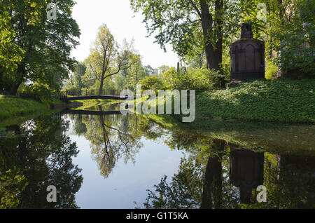 San Nicola cimitero". Alexander Nevsky Lavra o del Monastero di Alexander Nevsky,. San Pietroburgo, Russia. Foto Stock