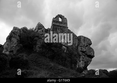 St Michael's Chapel, Roche Rock, Cornwall, England, Regno Unito Foto Stock