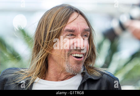 Cannes, Francia. 19 Maggio, 2016. Iggy Pop cantante Gimme pericolo. Photocall. 69° Festival di Cannes Cannes, Francia 19 maggio 2016 Diw credito90396: Allstar Picture Library/Alamy Live News Foto Stock