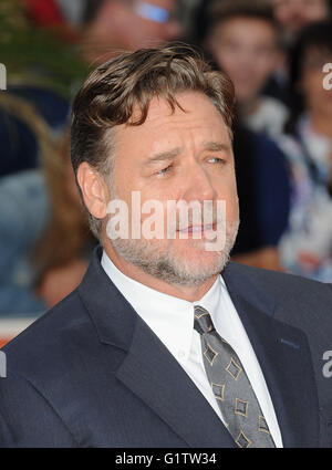 Londra, Regno Unito. 19 Maggio, 2016. Russell Crowe assiste il Regno Unito Premiere di 'nice guys' di Odeon Leciester Square. Credito: Ferdaus Shamim/ZUMA filo/Alamy Live News Foto Stock