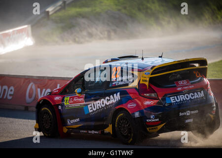 Lousada, Portogallo. 19 maggio, 2016. jaroslav melichárek (svk) Ford Fiesta rs wrc durante la wrc vodafone rally del Portogallo sss1 in lousada, Portogallo. Credito: diogo baptista/alamy live news Foto Stock