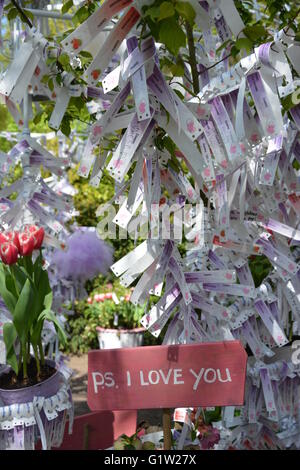 Il giardino romantico a Keukenhof exhibition Foto Stock