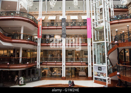 Princes Square Shopping Centre in Glasgow. Foto Stock